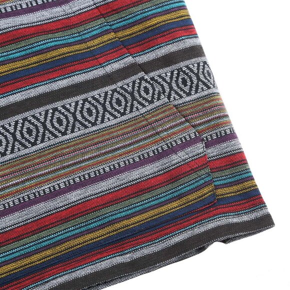 Men's T-Shirt with Vibrant Colorful Striped and Casual Hood Design - Picture 5 of 7